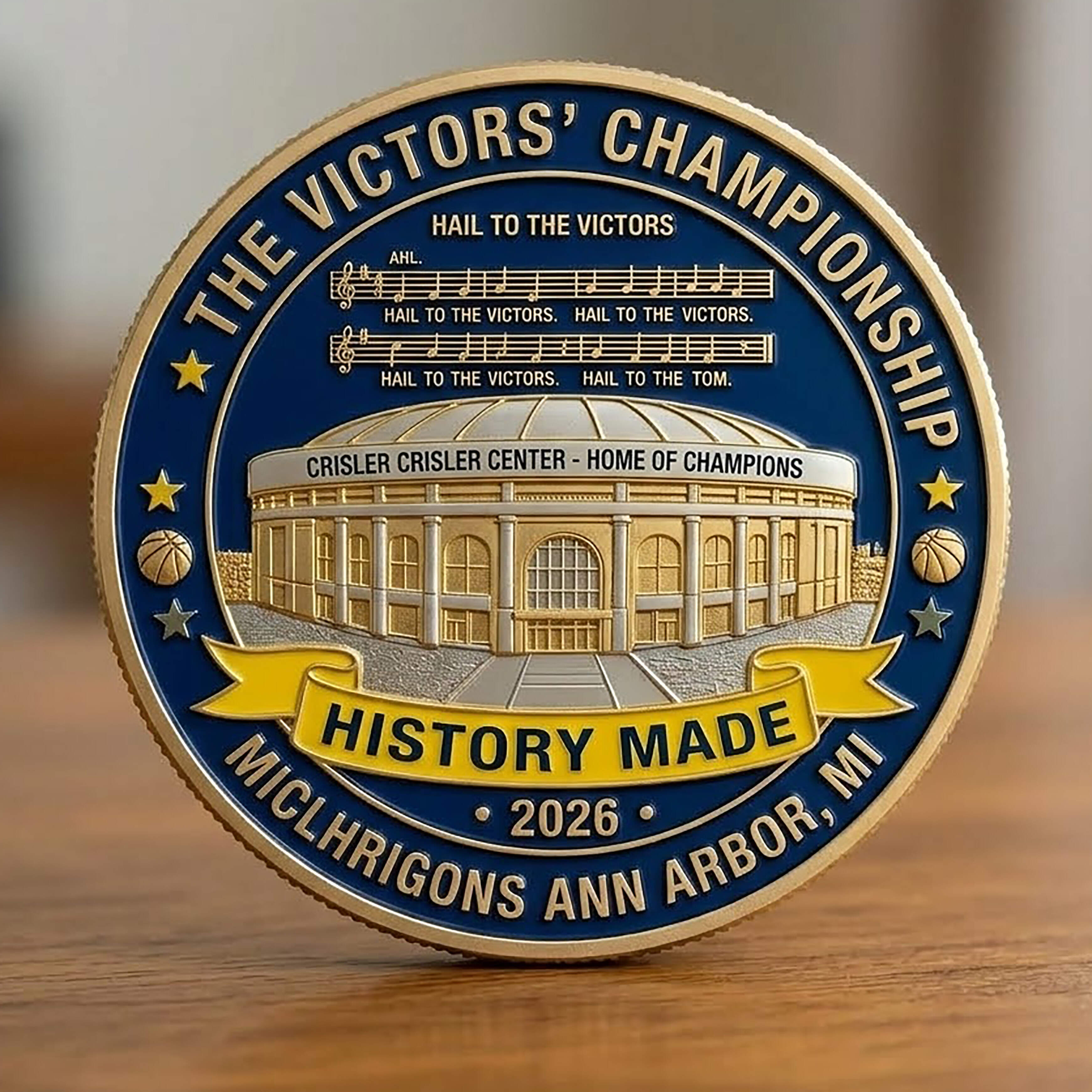 Michigan Wolverines 2026 NCAA National Championship Coin