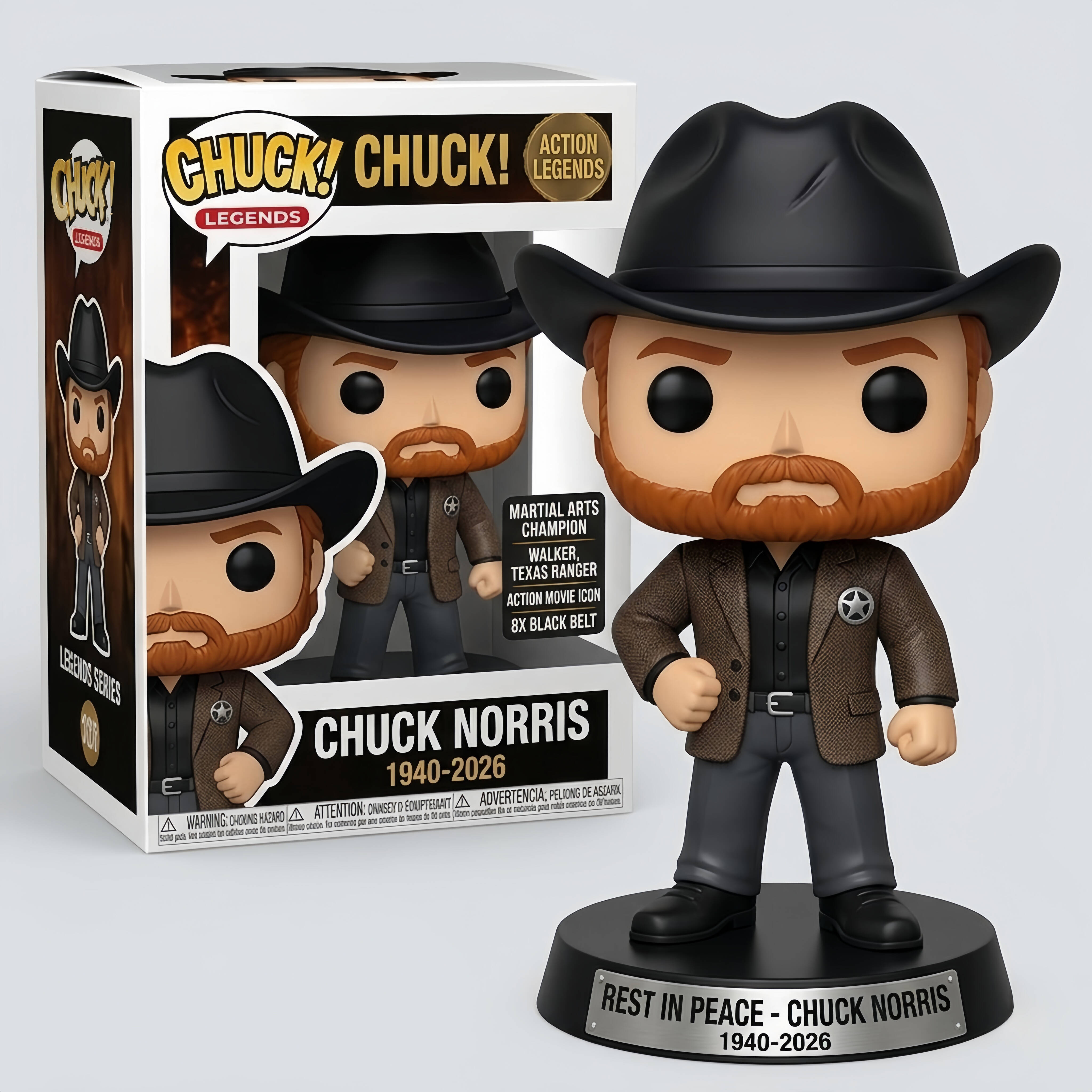 Chuck Norris Legends Memorial Pop!