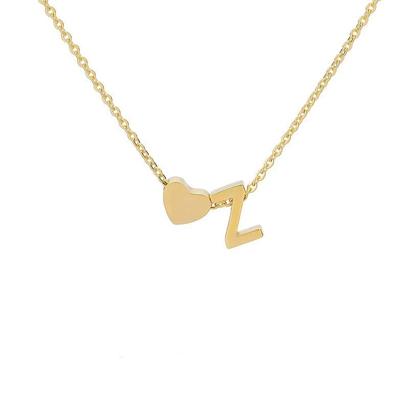 🔥Last Day 69% OFF ✨Personalized Gold Heart A-Z Initial Necklace Jewelry Gift for Her