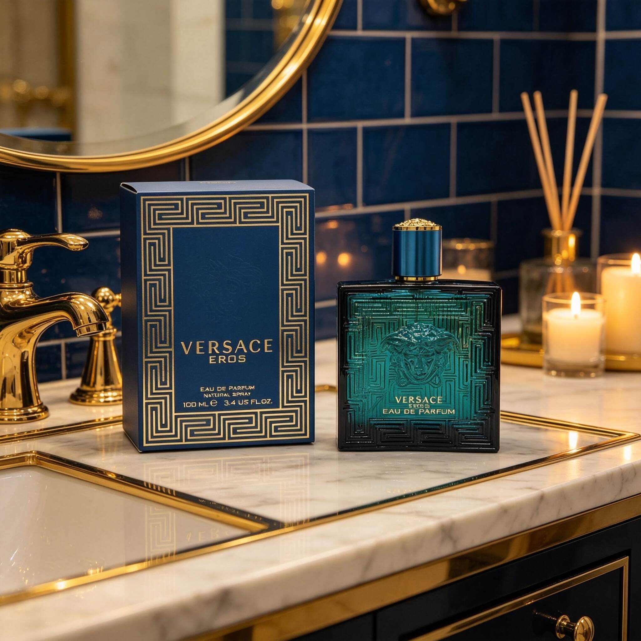 VERSACE Eros Men Perfume, Iconic Medusa Cologne-100ml