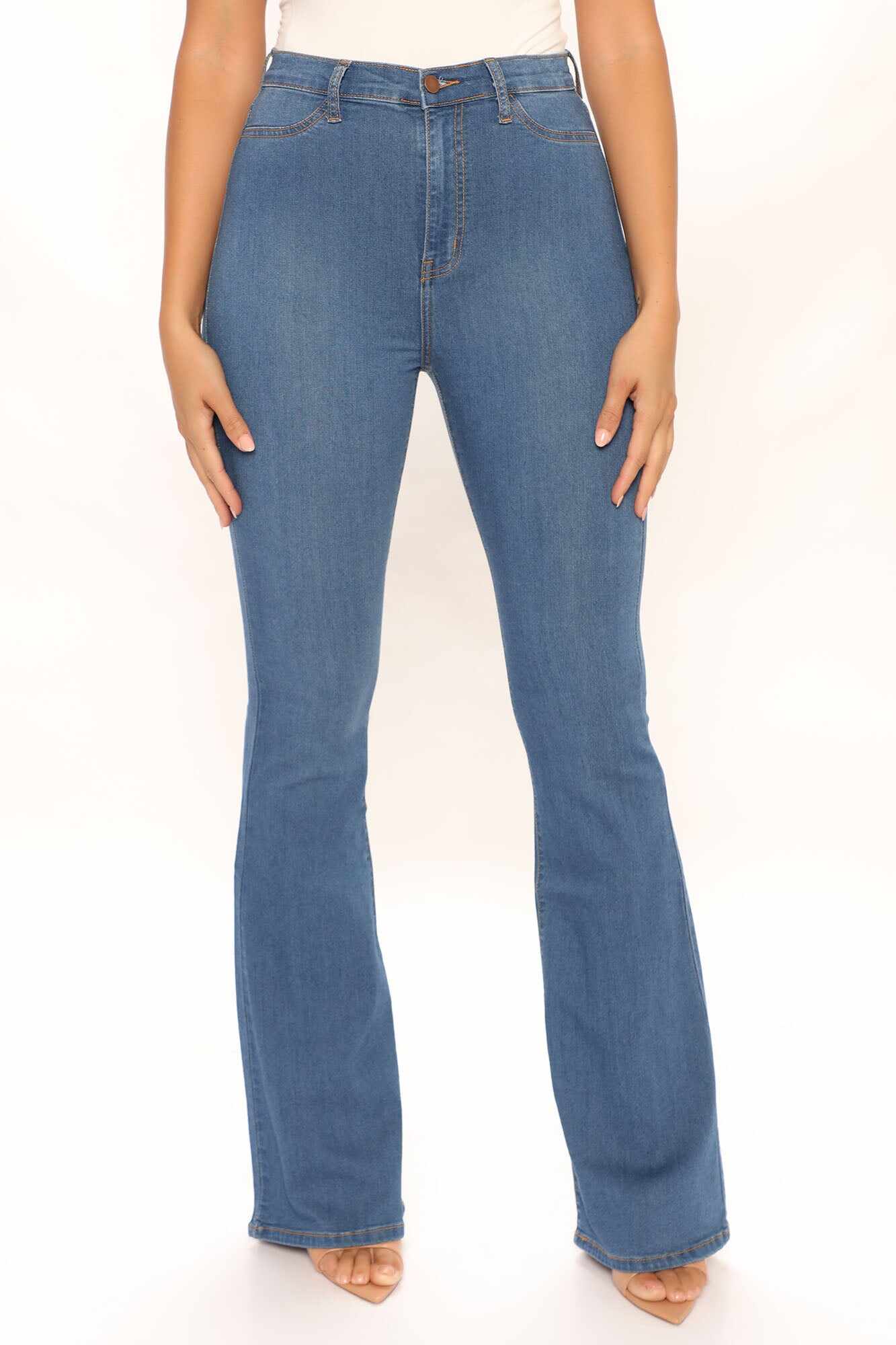 Tall Deep In My Soul Flare Jeans - Medium Blue Wash