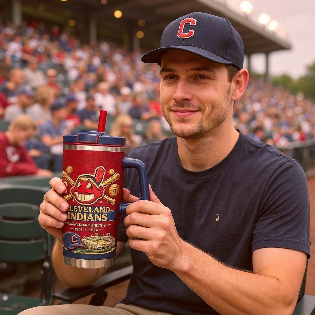 Cleveland Indians Chief Wahoo Collectors Tumbler