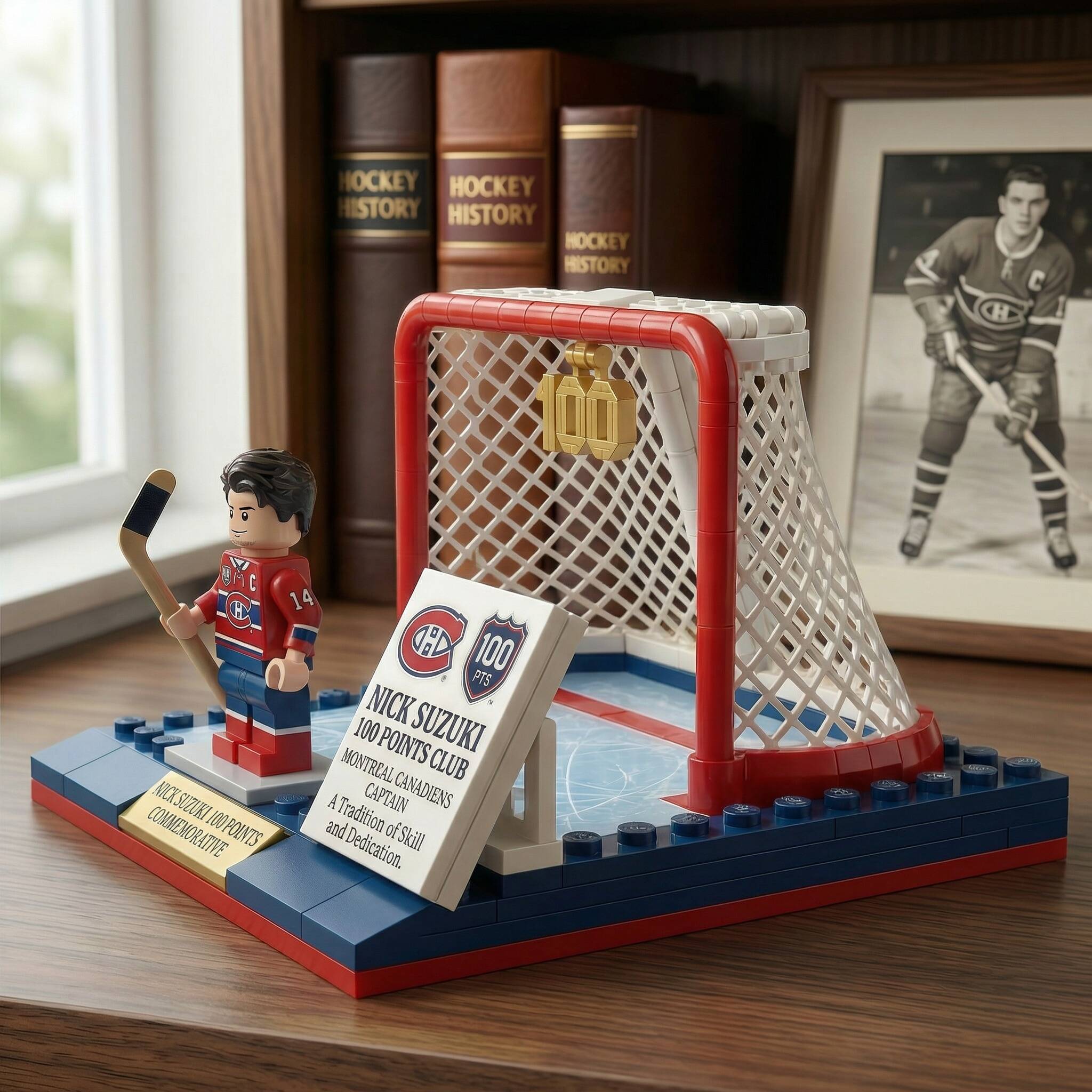 🏒 Nick Suzuki 100 Points Commemorative Set – Habs Legend, Forever Immortalized! 🏆