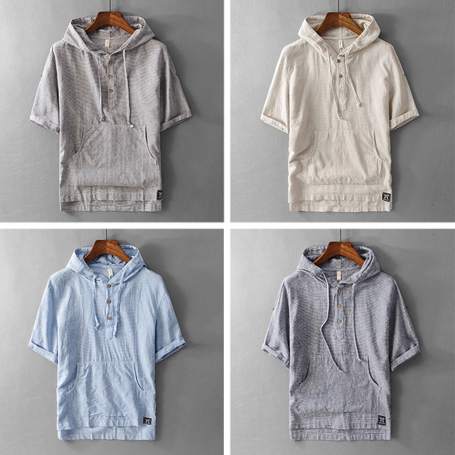 Harding Hooded Linen Shirt