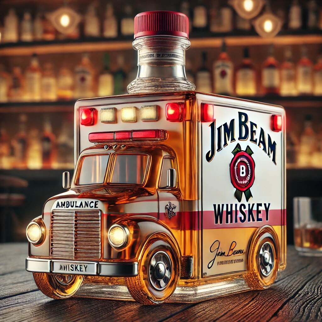 Ambulance Whiskey Bottle