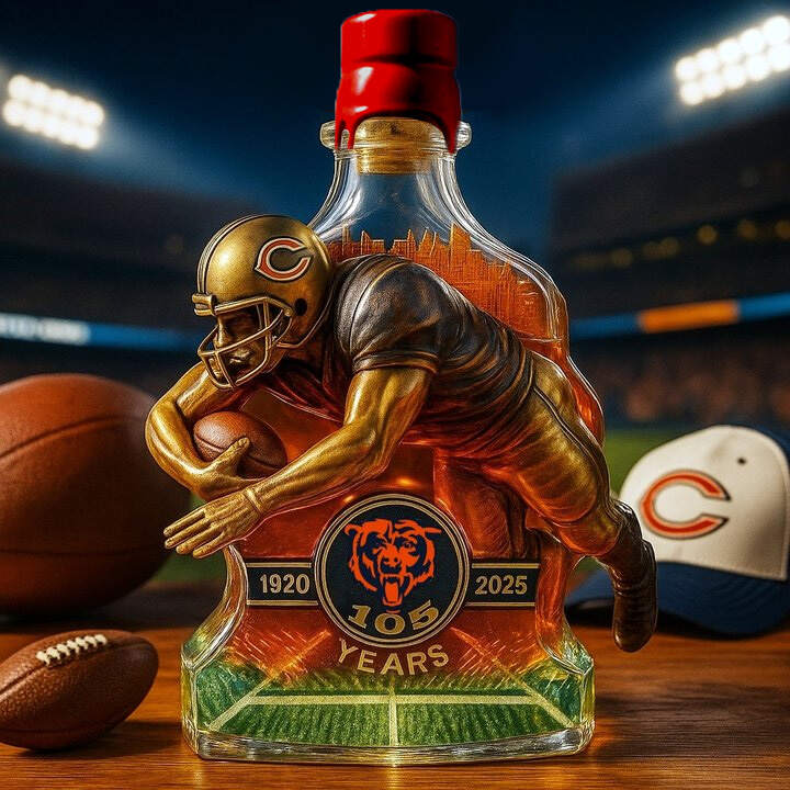 CHICAGO BEARS · 105th Anniversary Whiskey Bottle