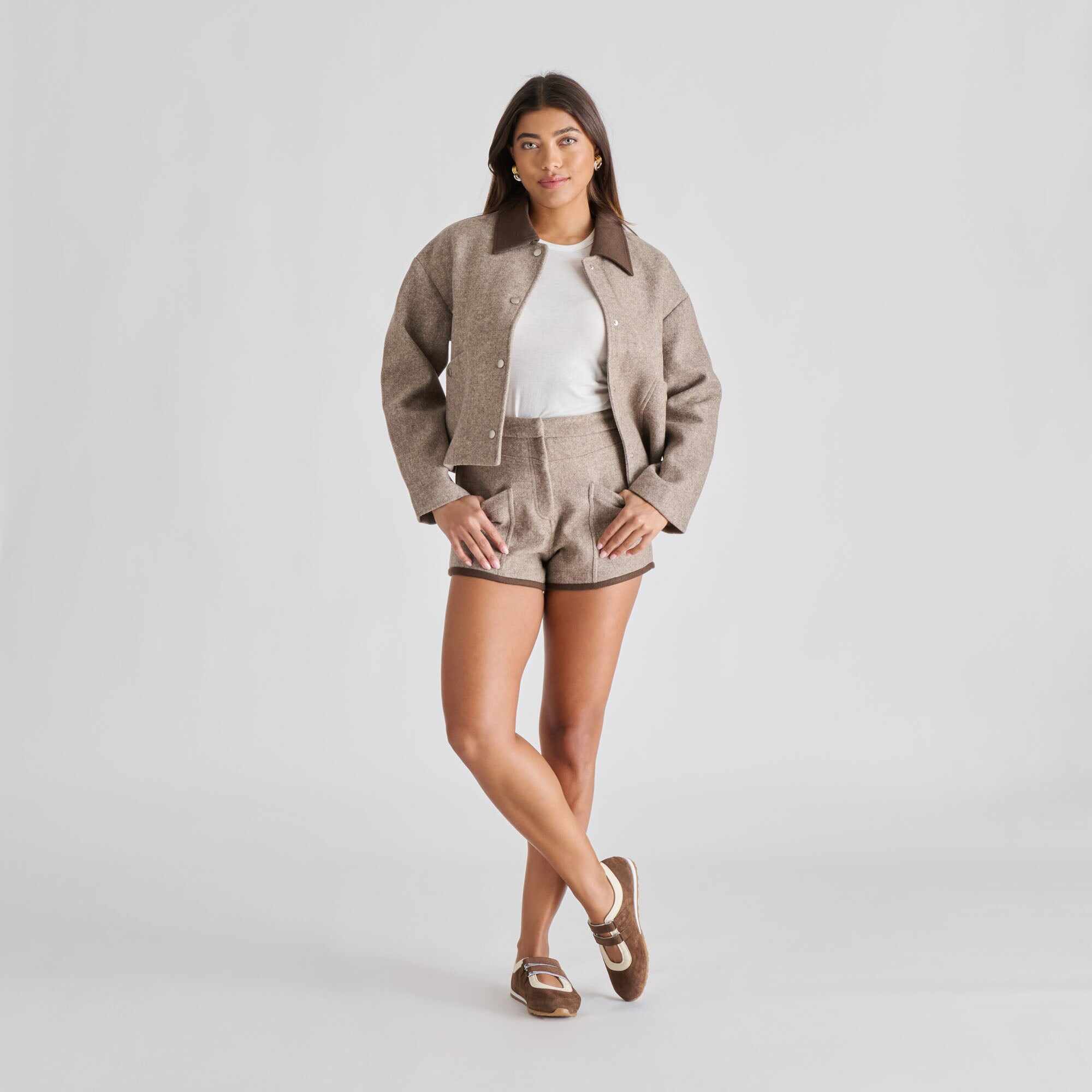 SWAN SNEAKERS DK BROWN SUEDE