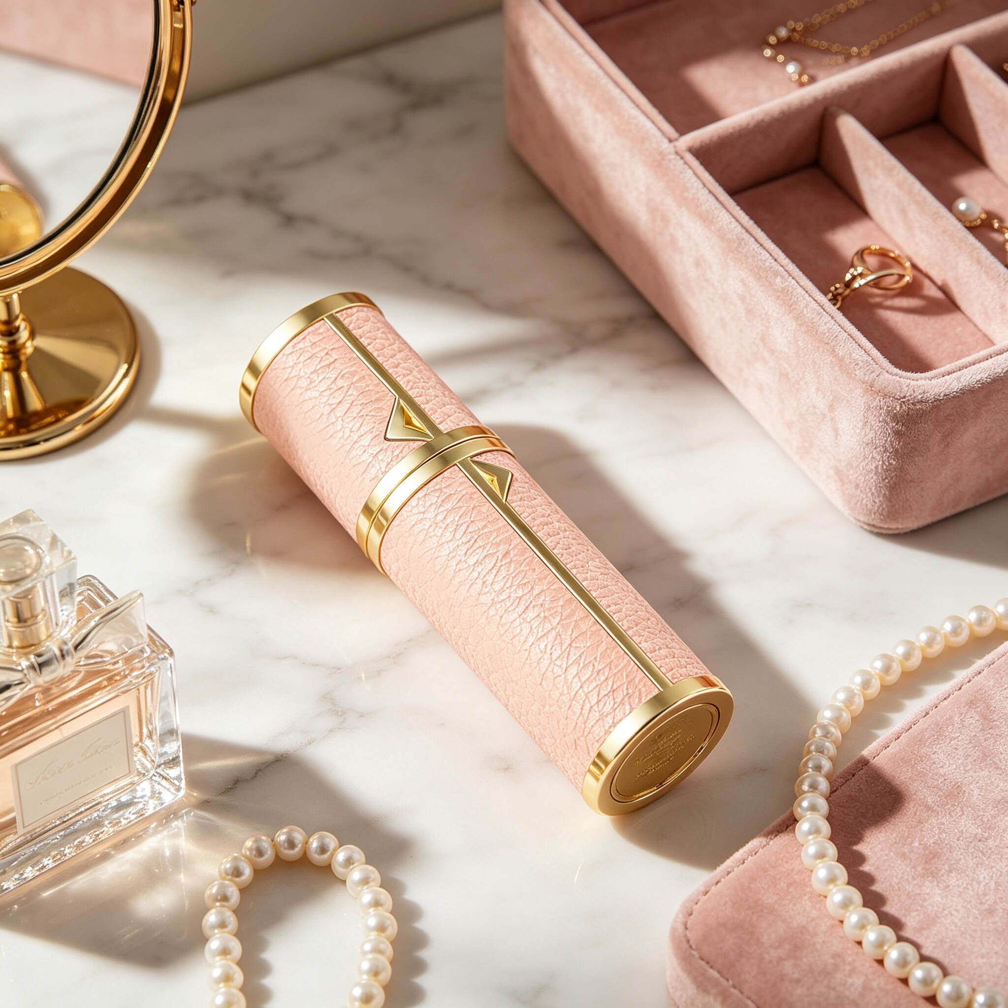 The bottom of the perfume bottle features a high-end pump for convenient and portable travel use