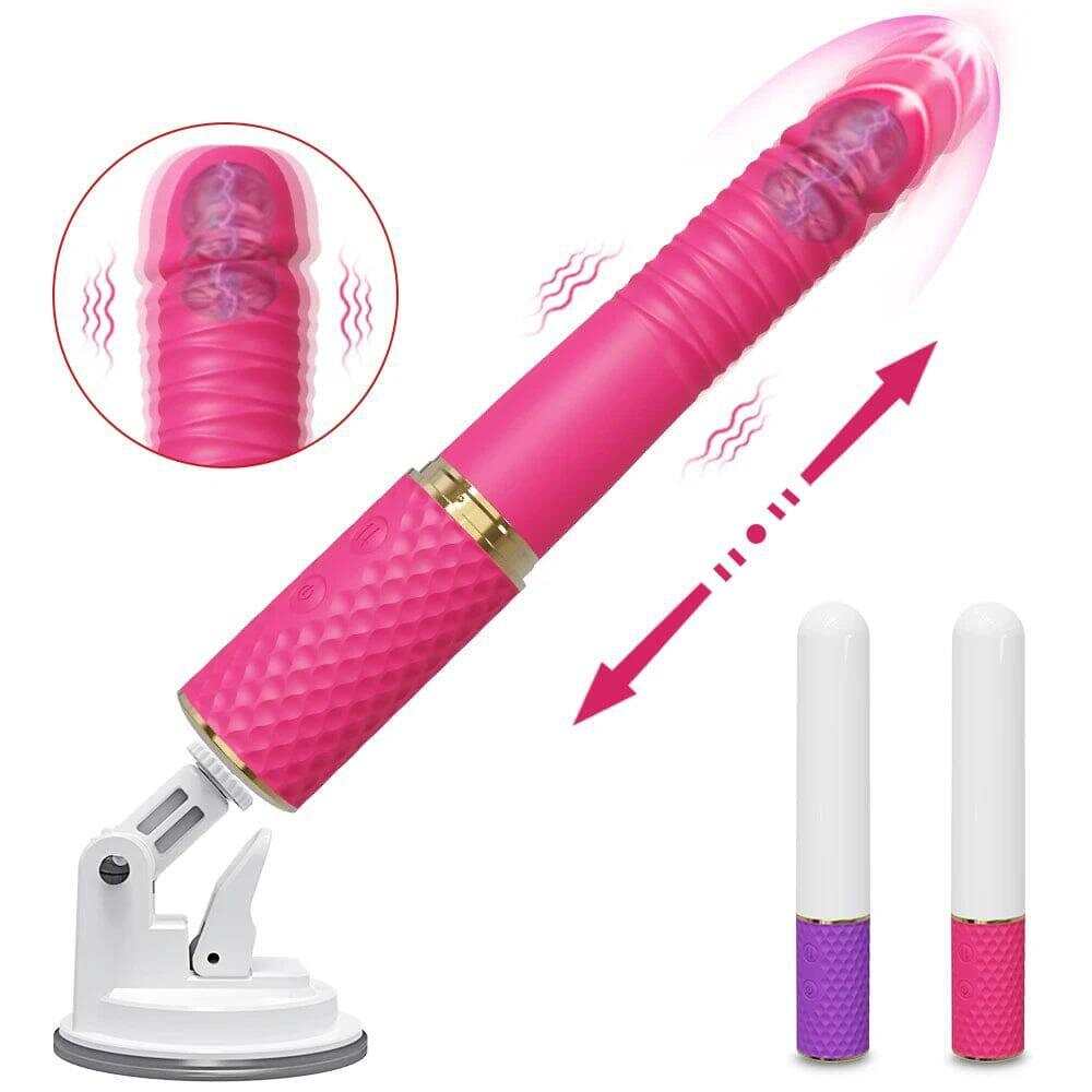 Telescopic Dildo Vibrator – Automatic G-Spot Thrusting Toy