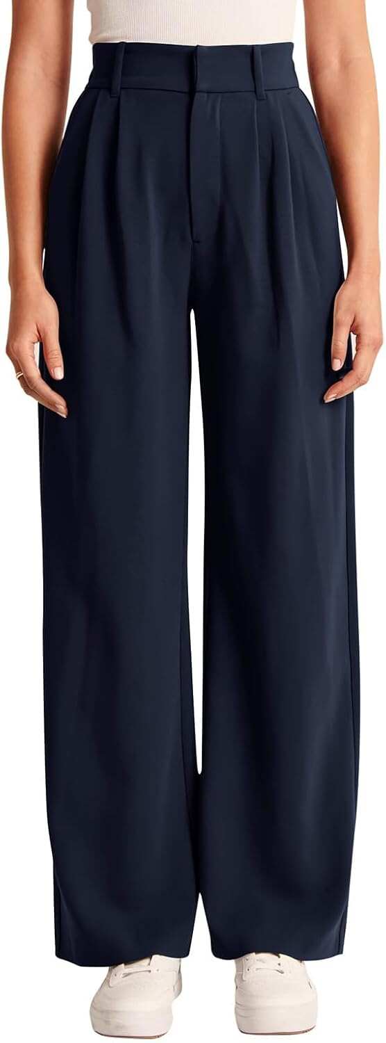 High-Waisted Work Pants for Women – Business Casual Office Trousers with Pockets (2025 Edition)
