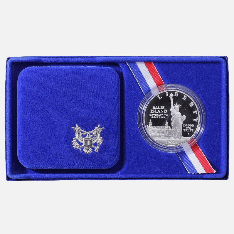 🔥1986 Statue of Liberty 100th Anniversary Silver Coin (P & S) —MS60-63💰Free Shipping