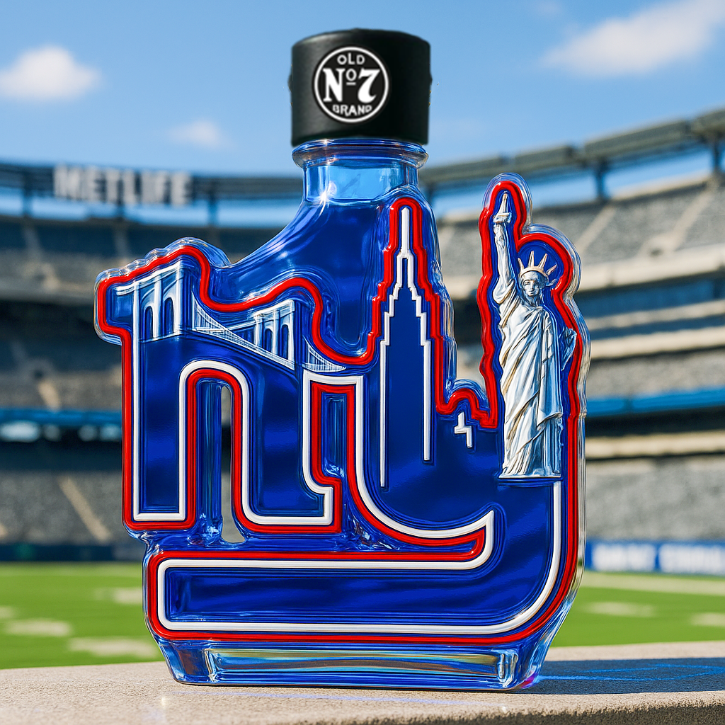 NY Skyline Whiskey Bottle