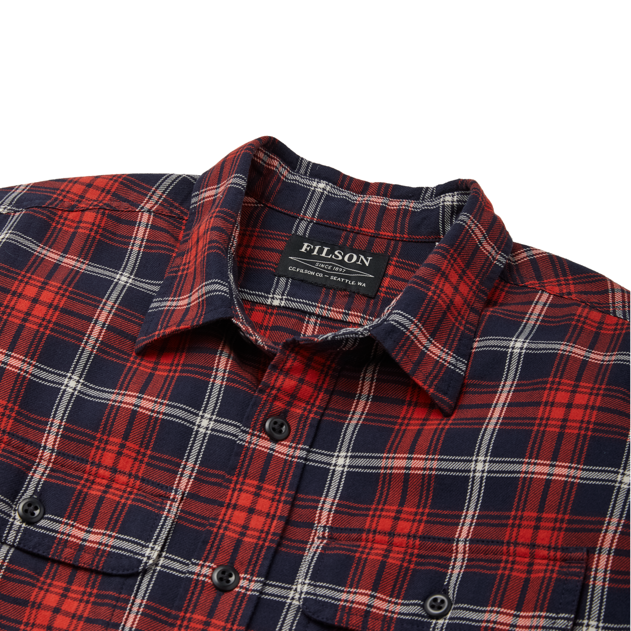 Scout Shirt - Navy/red/white Plaid