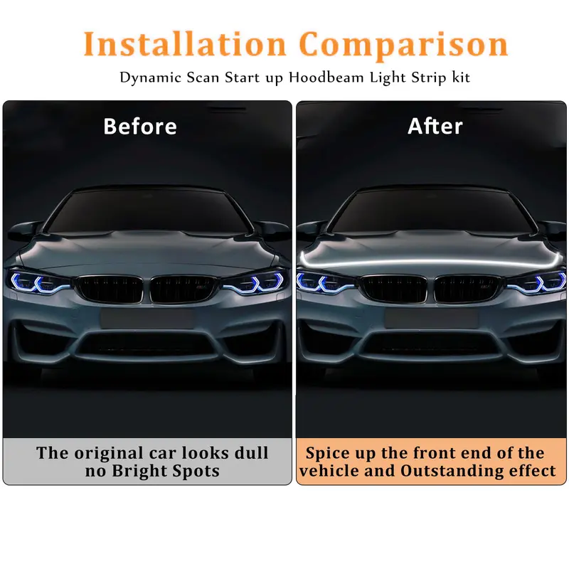 🔥Hot Sale 59% OFF✨🚗71” High Brightness Automotive Hood Gap LED Strip
