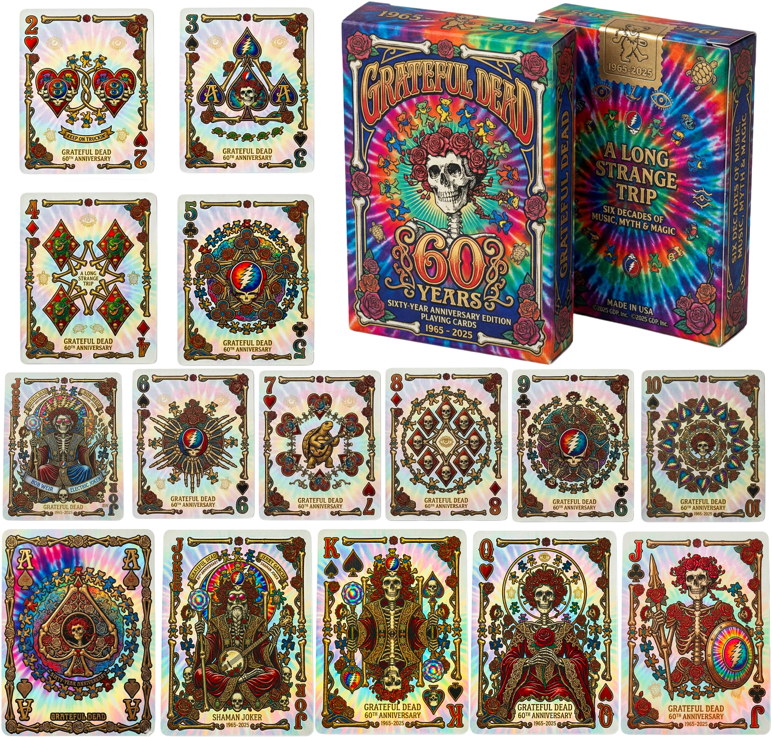 Grateful Dead 60th Playing Cards