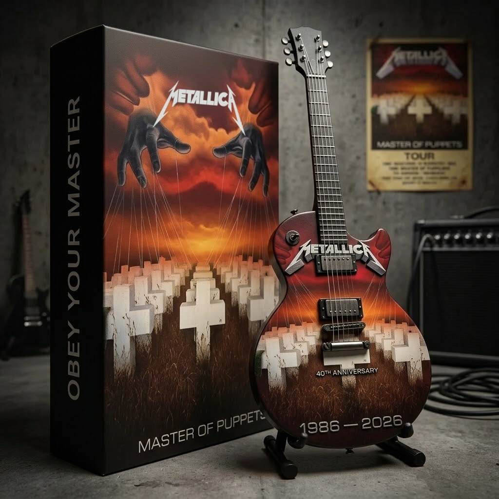 Metallica Master of Puppets 40th Anniversary Limited Edition Mini Axe