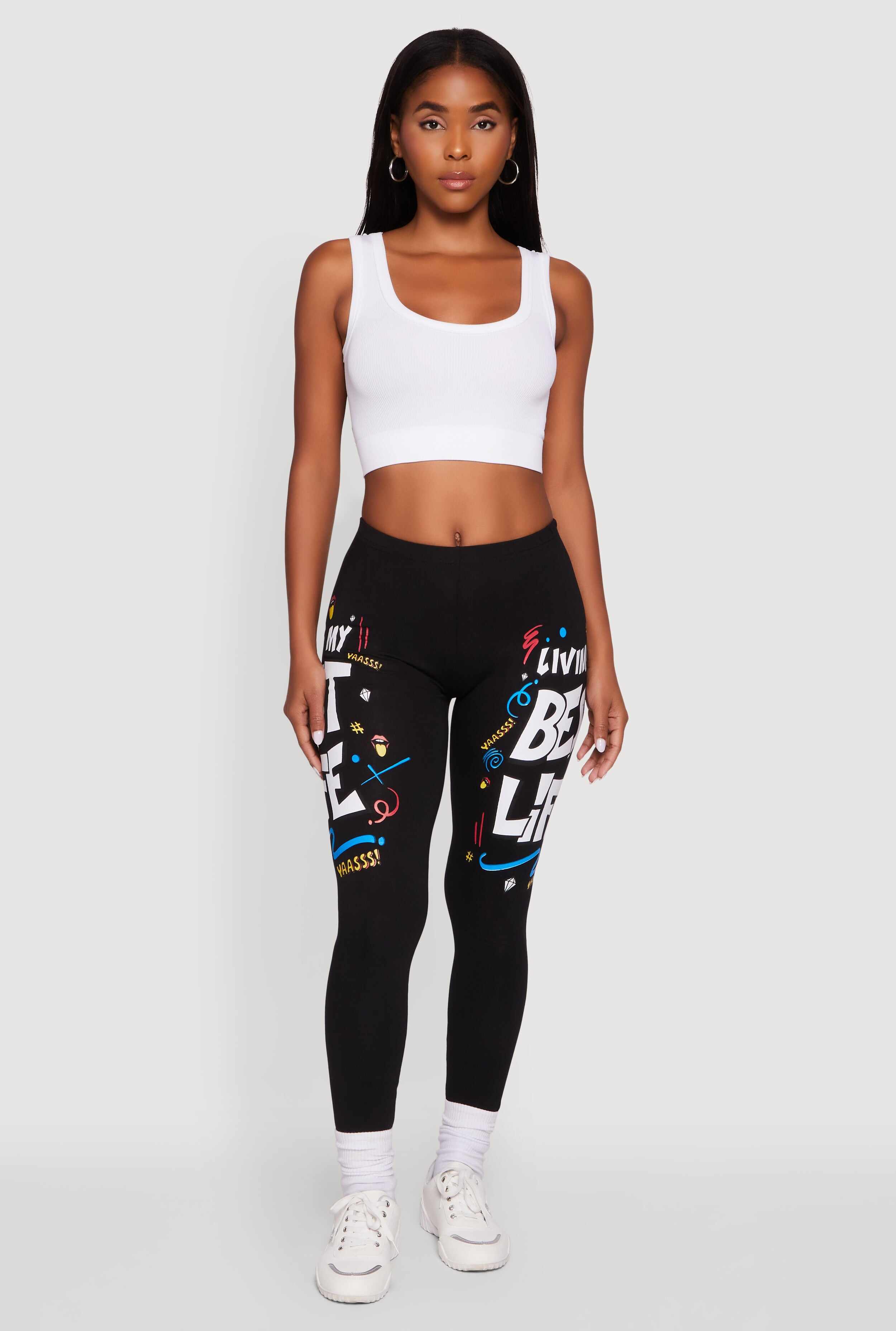Living My Best Life Graphic Leggings