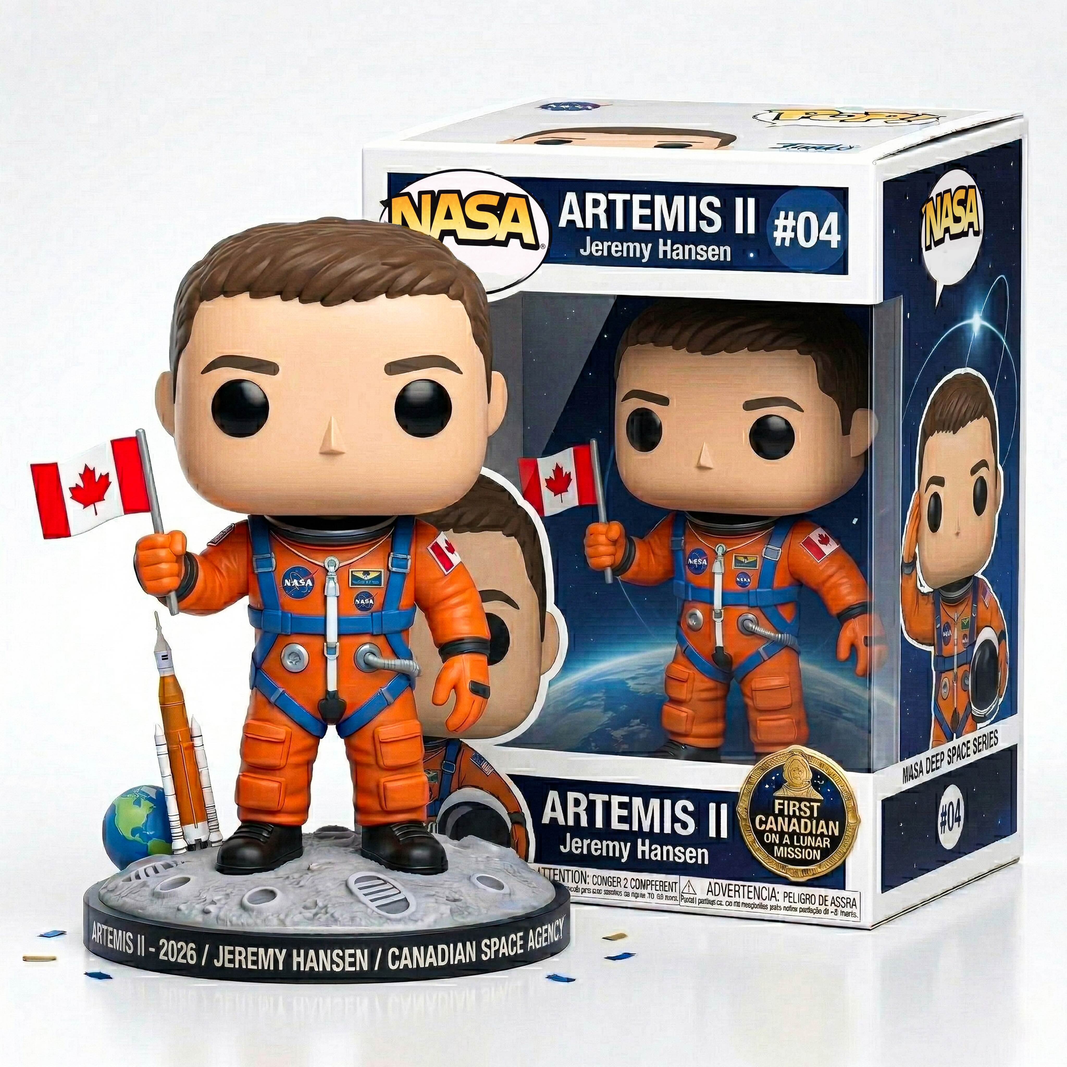 NASA Artemis II 4-Pack POP Collector Set - Limited Edition 2026 Mission 🚀🌕