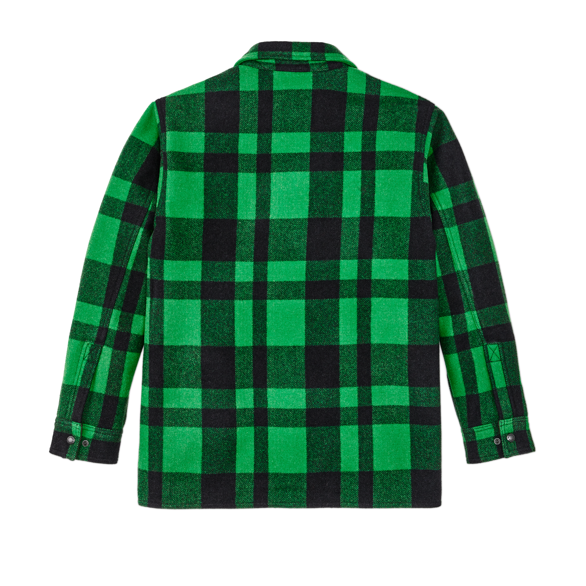 Lined Mackinaw Wool Jac Shirt - Acid Green / Black Heritage Plaid X