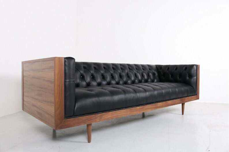 Mid Century Style Incased Sofa