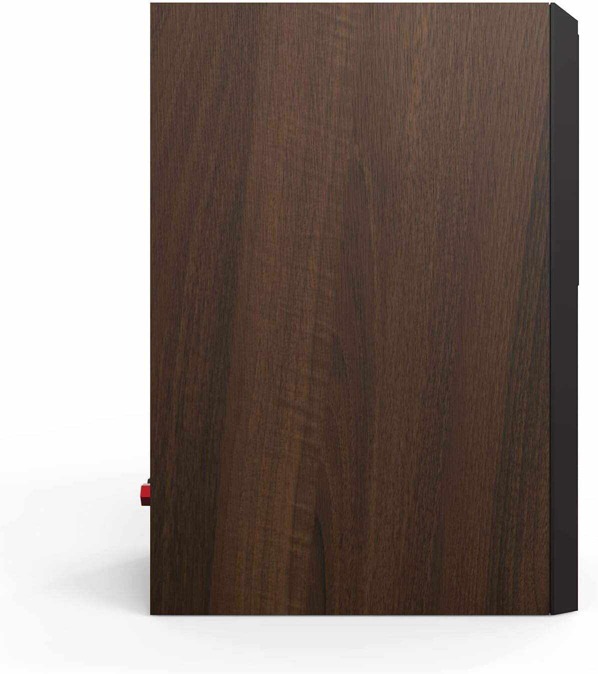 Klipsch Reference Premiere RP-500M II Bookshelf Speaker Pair with Larger 90° x 90° Hybrid Tractrix® Horn, 1” Tweeter, 5.25” Cerametallic Woofers for Room-Filling Home Theater Sound in Walnut