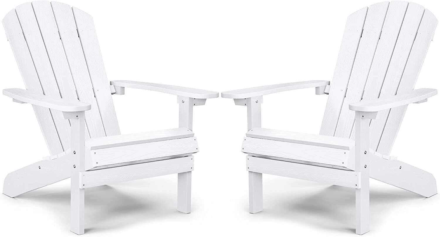 Adirondack Chair ,Patio Chairs 5 Steps Easy Installation,Widely Used in Outdoor, Fire Pit, Deck, Outside, Garden, Campfire Chairs