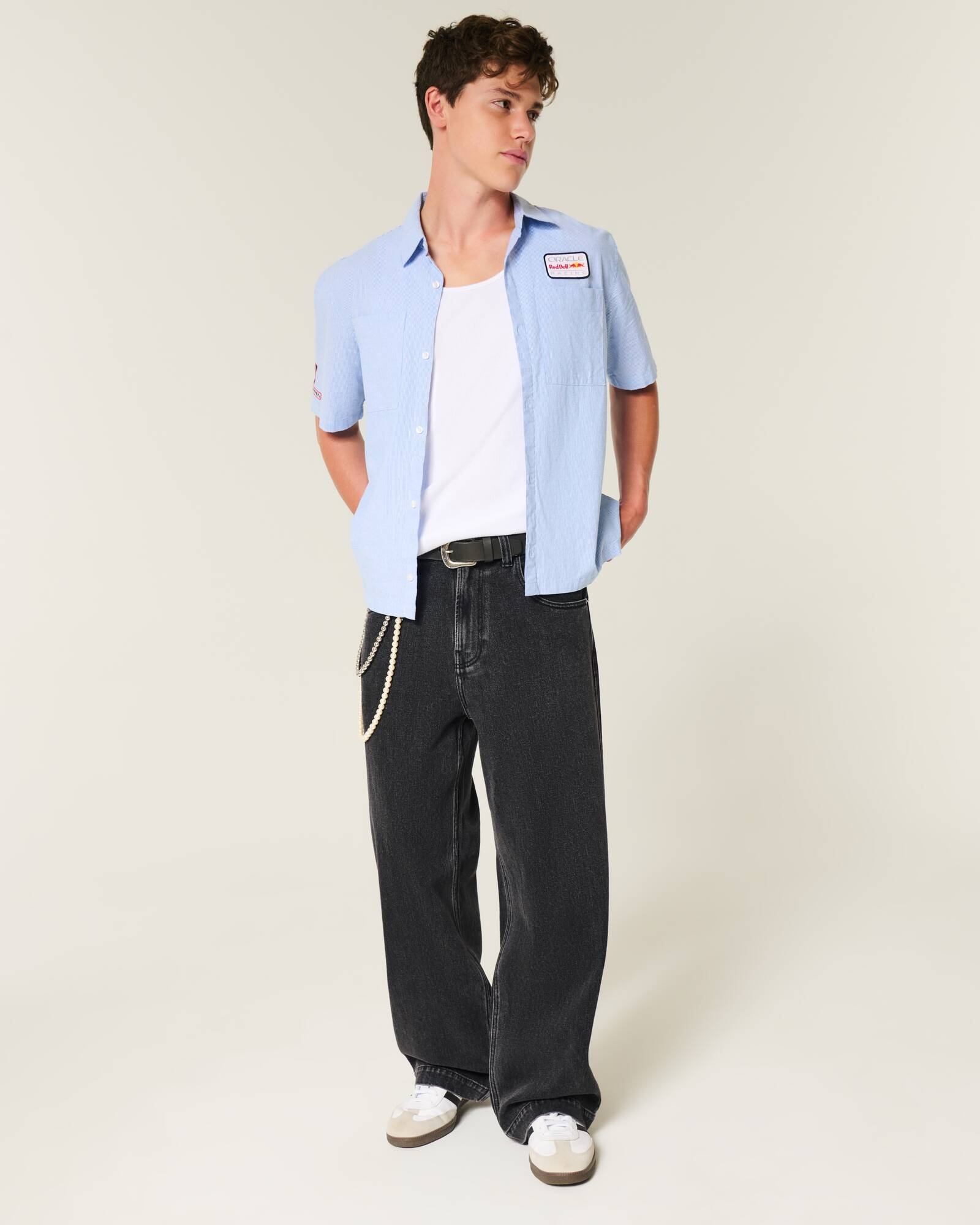 Medium Wash Super Baggy Jeans