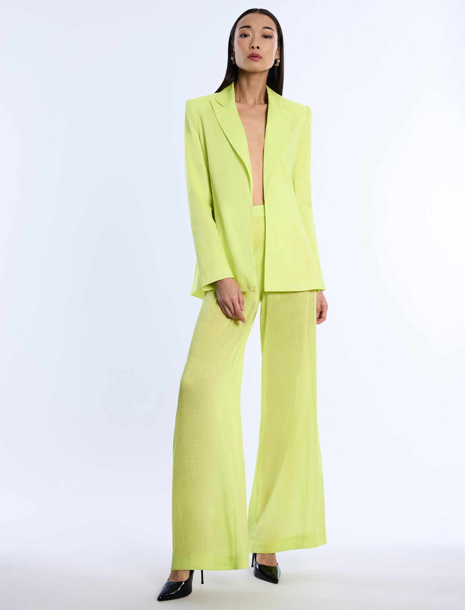 Airy Sheer Textured Pant