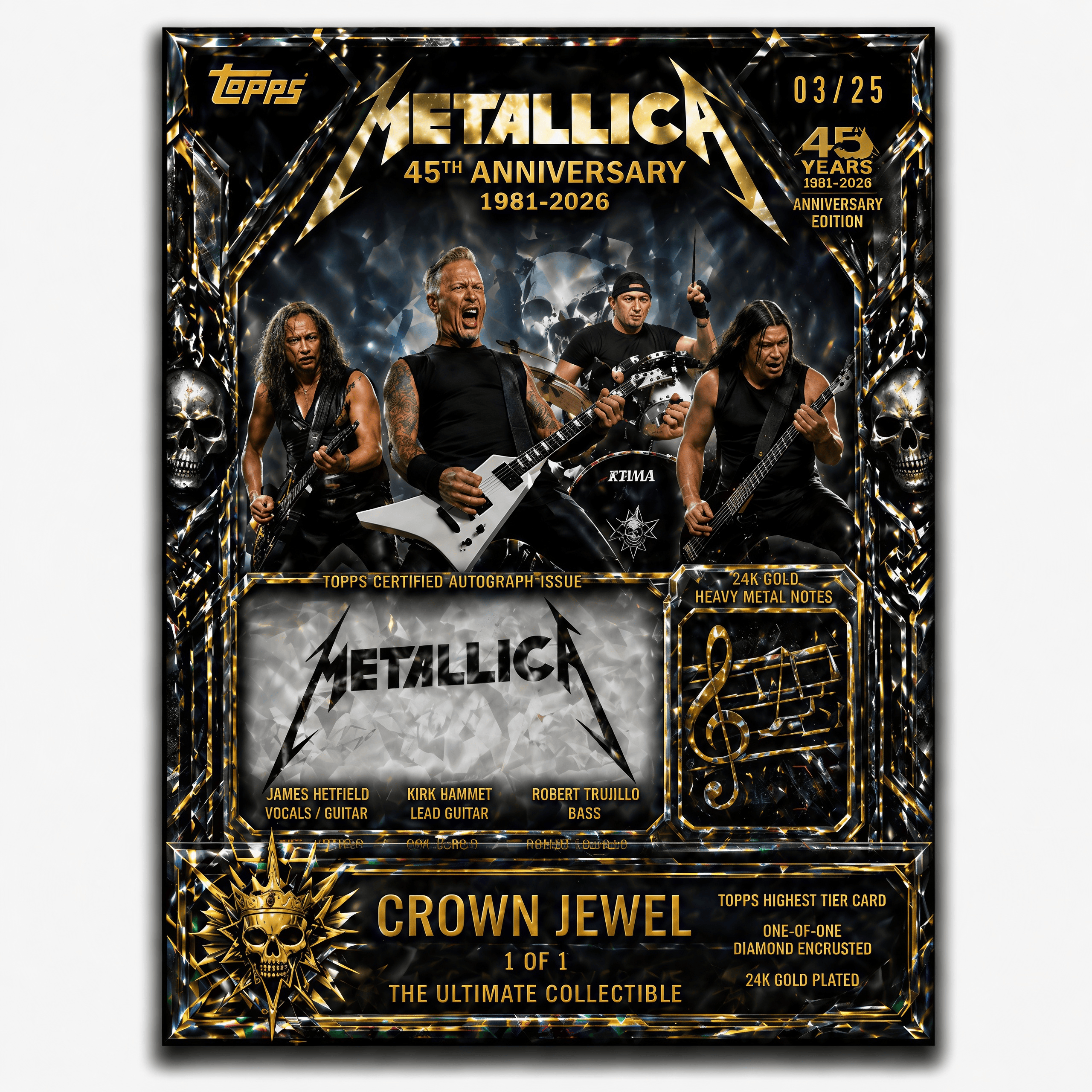 2026 Metallica 45th Anniversary Trading Cards Hobby Box