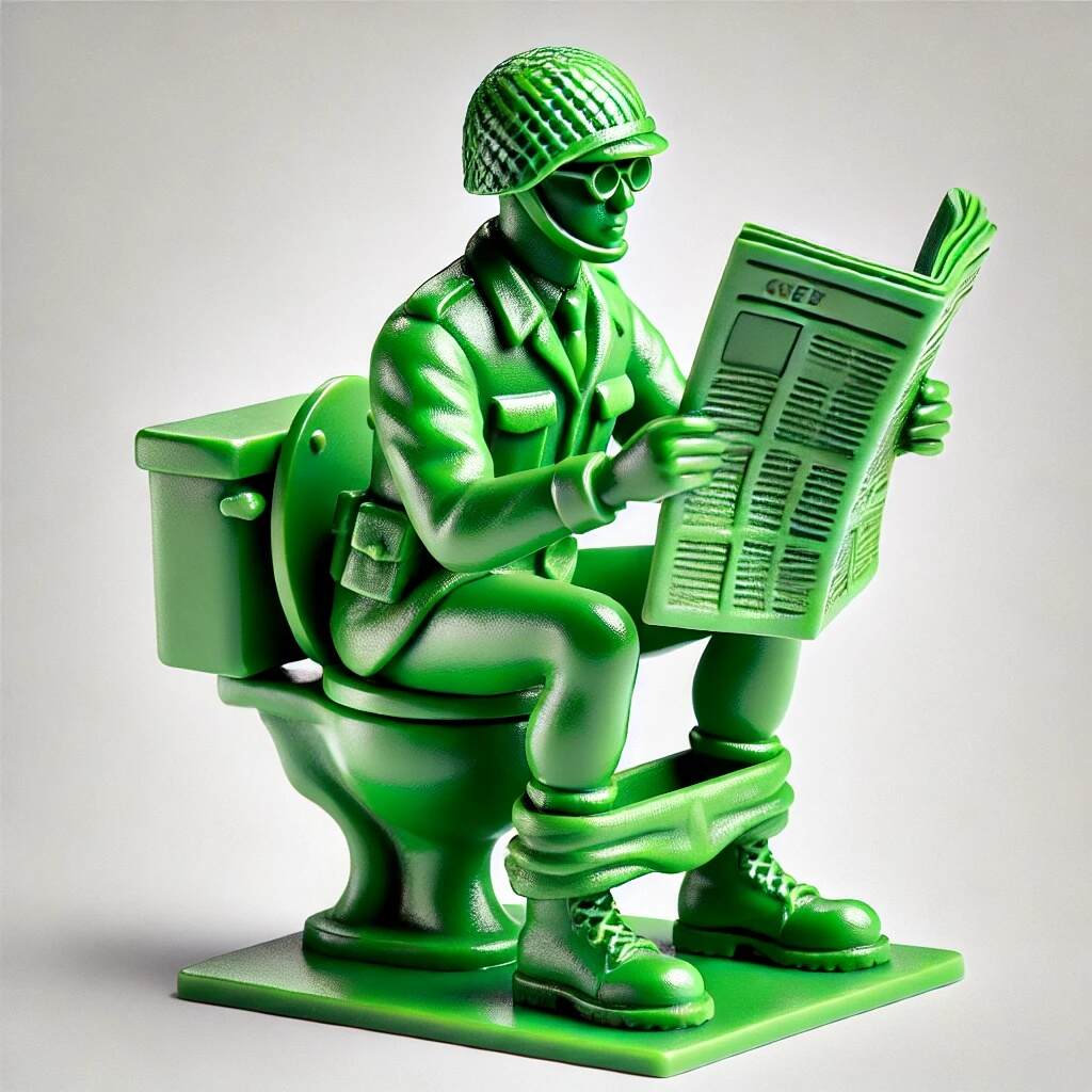 Funny Green Army Man