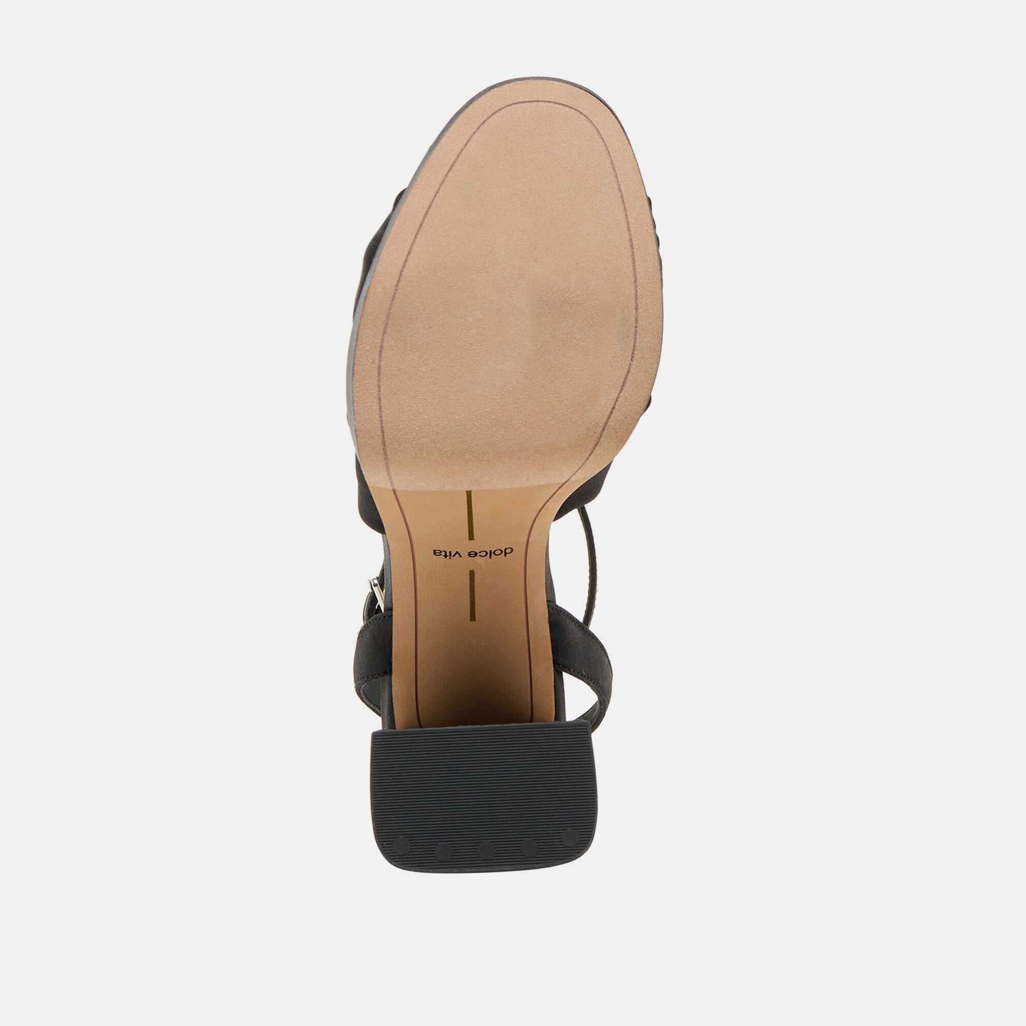 PARLO HEELS ONYX SATIN
