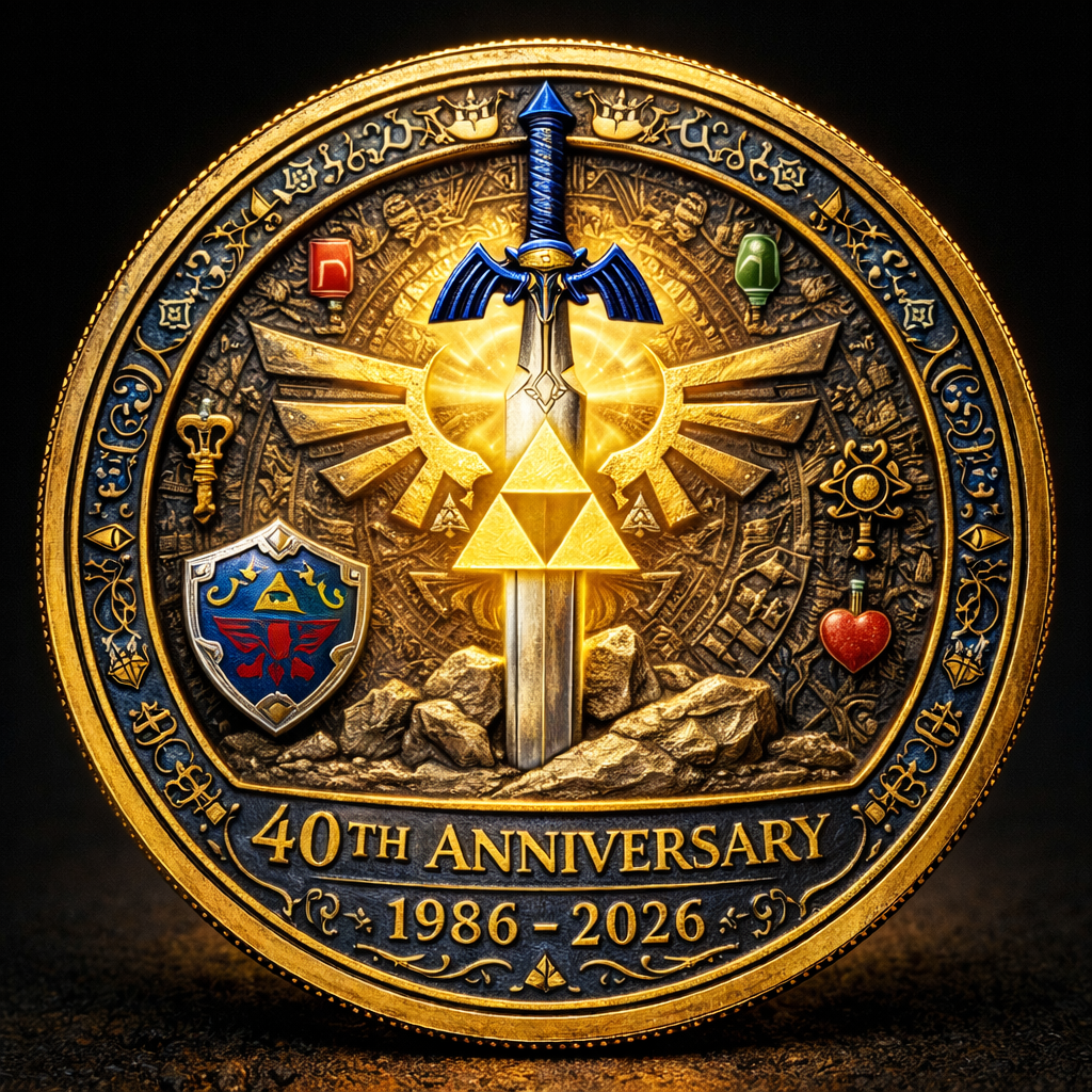 Zelda 40th Anniversary Legacy Coin