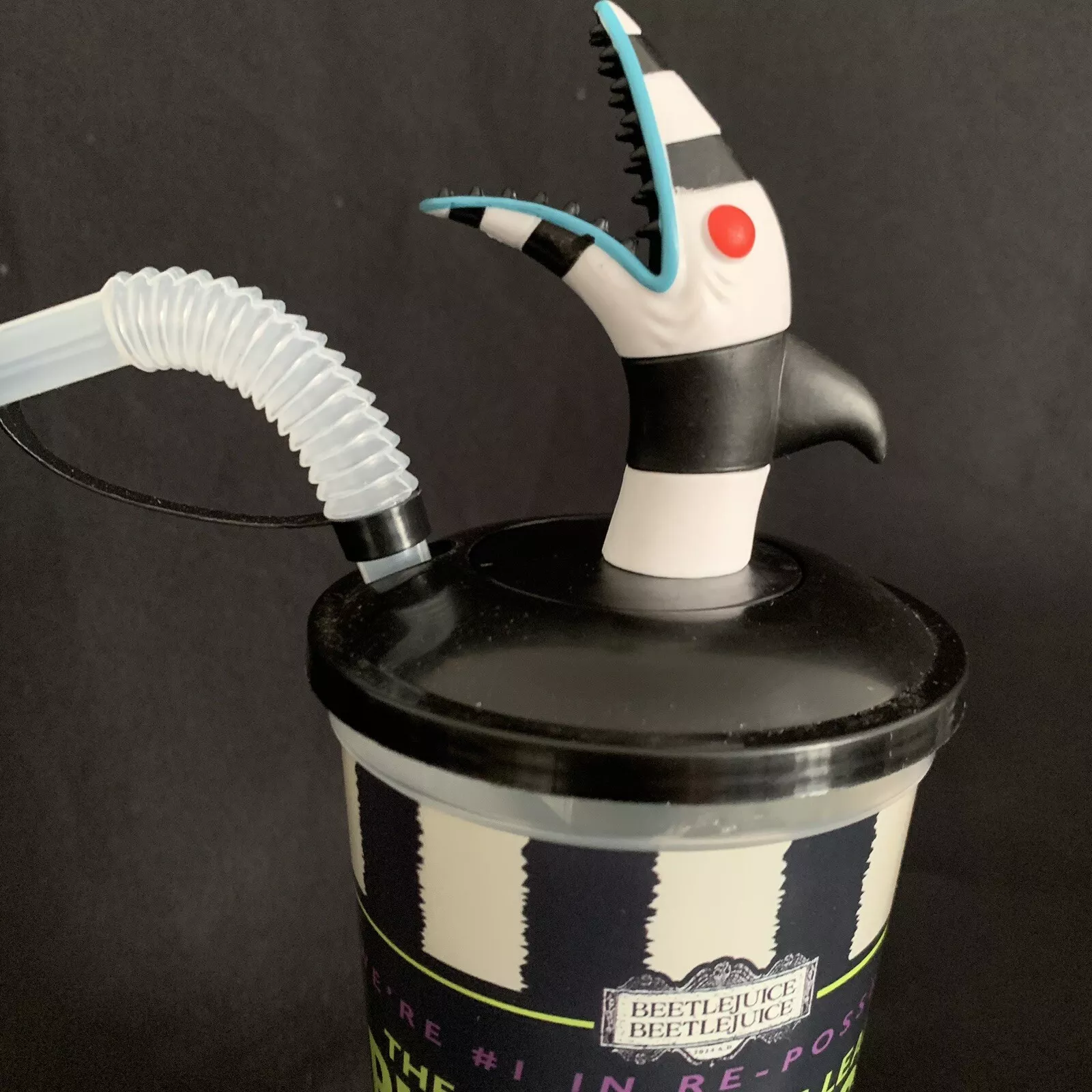 🪲BEETLEJUICE Set Of 4 Cinema Cups With Toppers