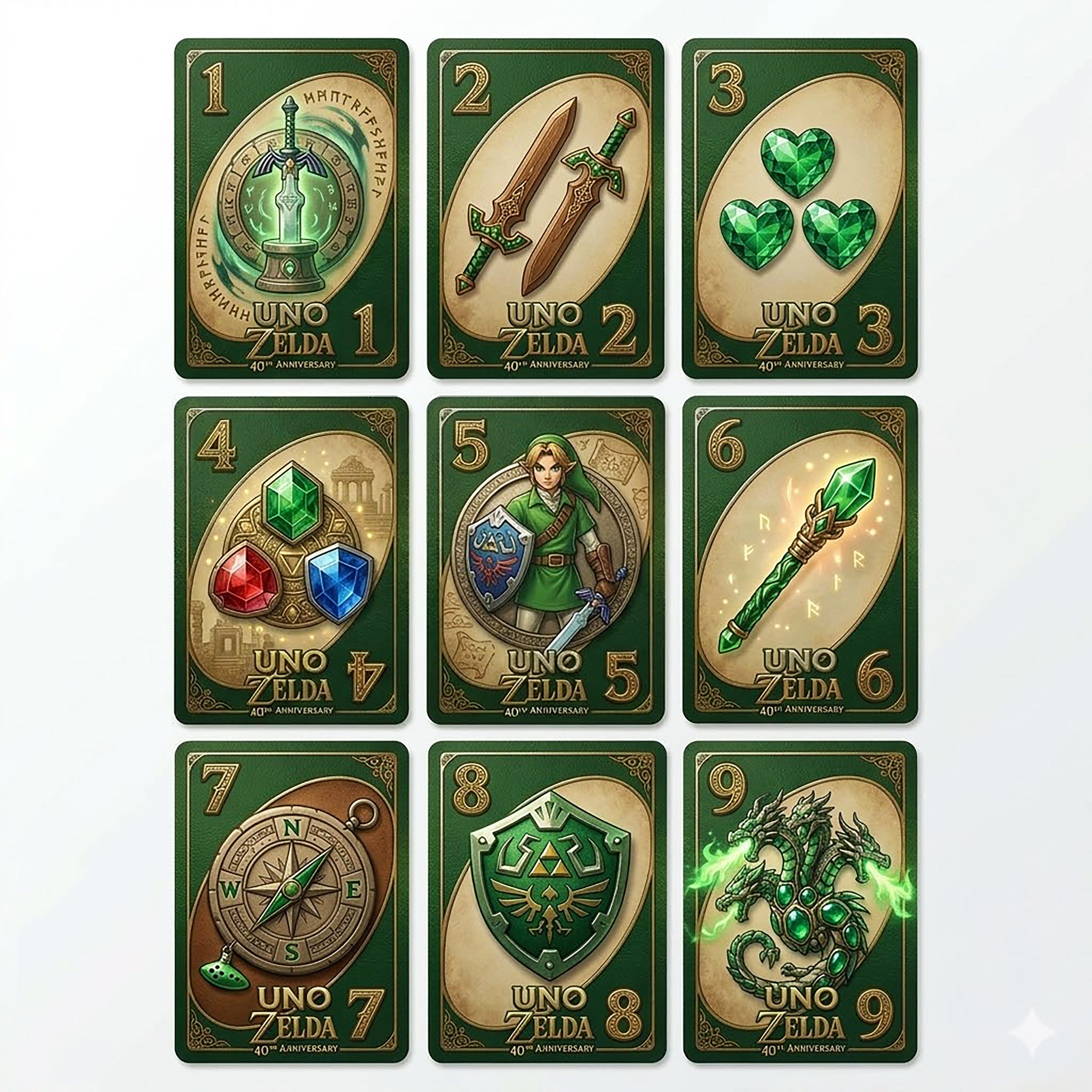 UNO x The Legend of Zelda 40th Anniversary Limited Collector Card Set