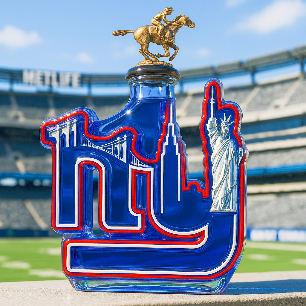 NY Skyline Whiskey Bottle