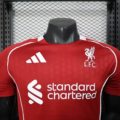 2025/2026 Player Version Liverpool Home Football Shirt