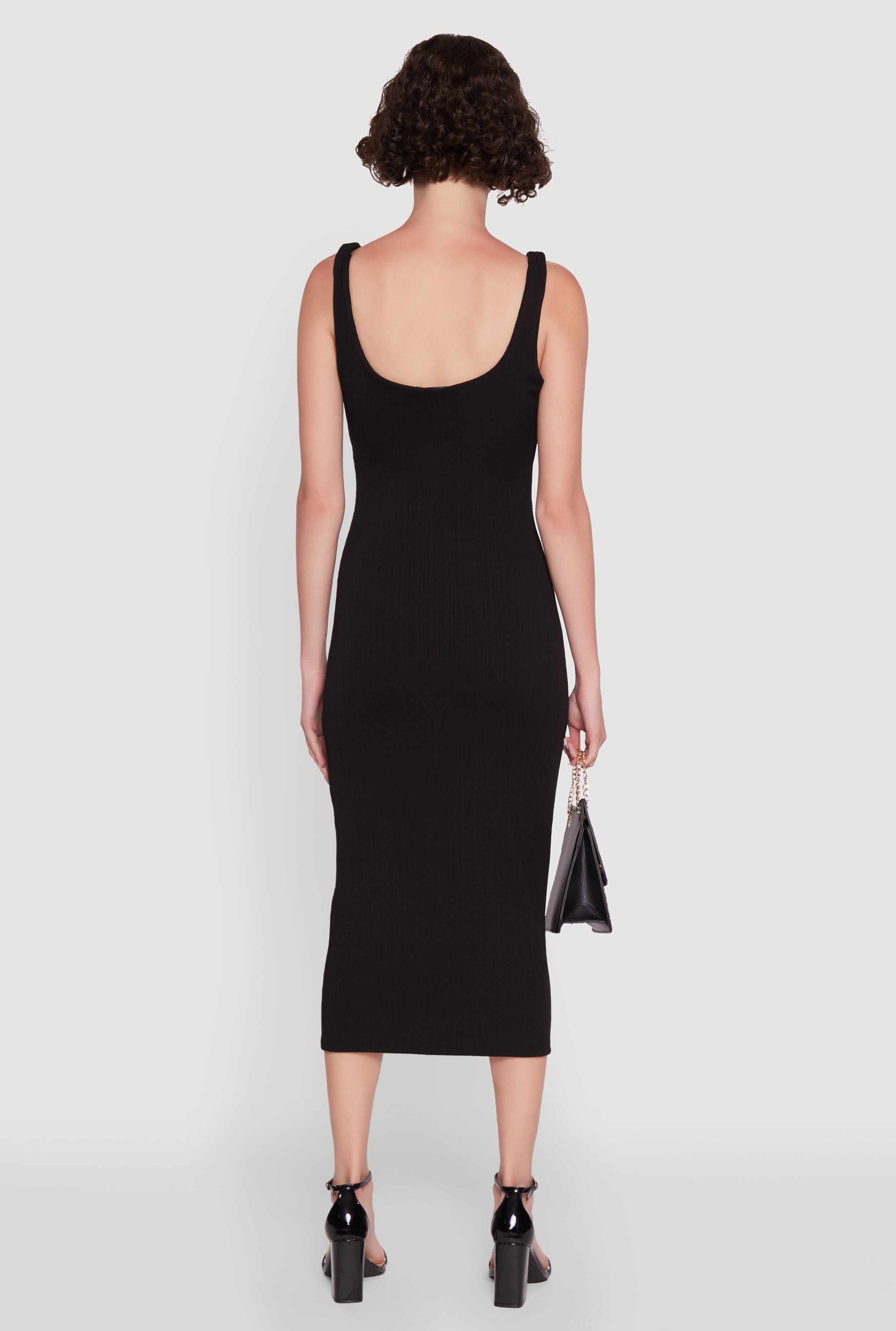 Iris Textured Knit Tank Midi Dress