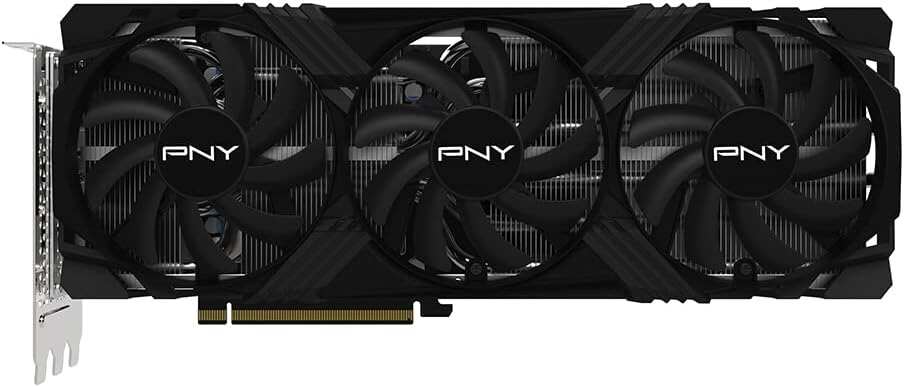 PNY GeForce RTX™ 4070 Ti Super 16GB VERTO™ OC Triple Fan Graphics Card DLSS 3 (256-bit, GDDR6X, PCIe 4.0, HDMI/DisplayPort, Supports 4k, incl. Adapter & Support Bracket, 3 slot)