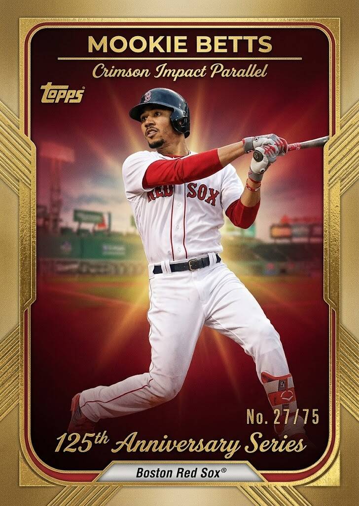 2026 Boston Red Sox 125th Anniversary Trading Cards Hobby Box