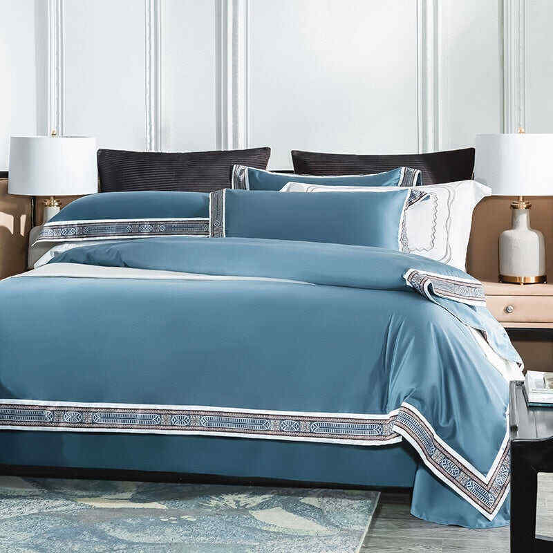 Fezaran Silky Soft Egyptian Cotton Duvet Cover Set
