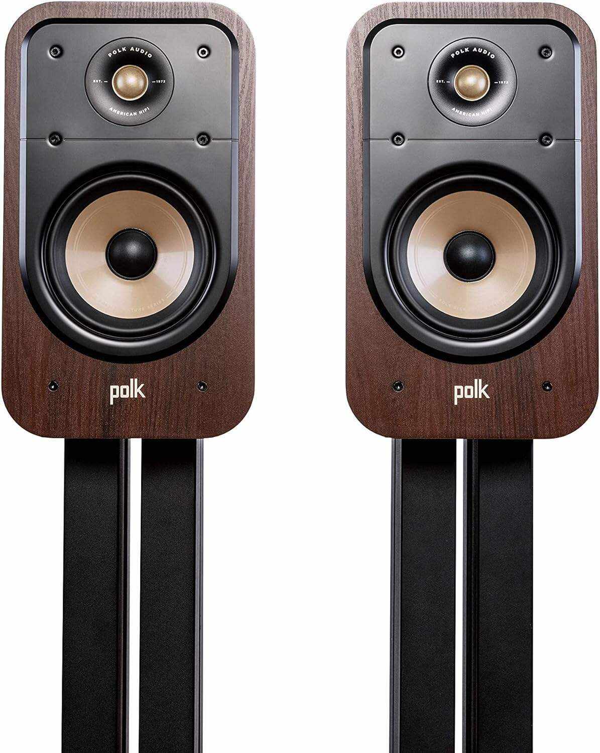 Polk Audio Signature Elite ES20 Bookshelf Speaker - Hi-Res Audio Certified,Dolby Atmos & DTS:X Compatible, 1