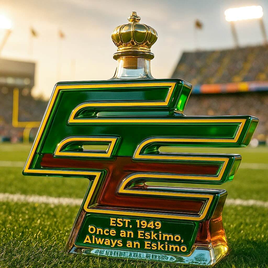 Edmonton Elks Limited Edition Whisky Bottle