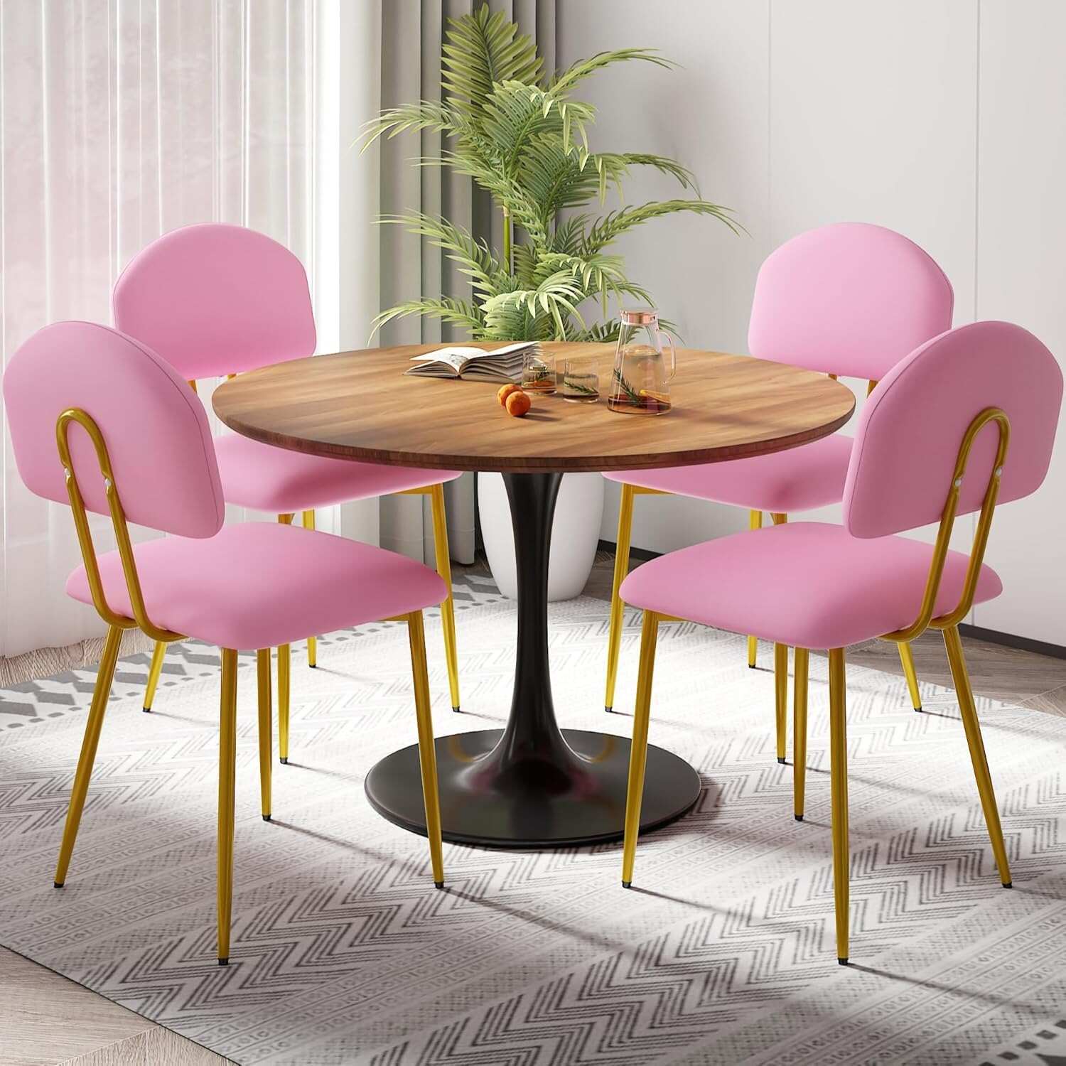 VECELO Dining Chairs Set of 2