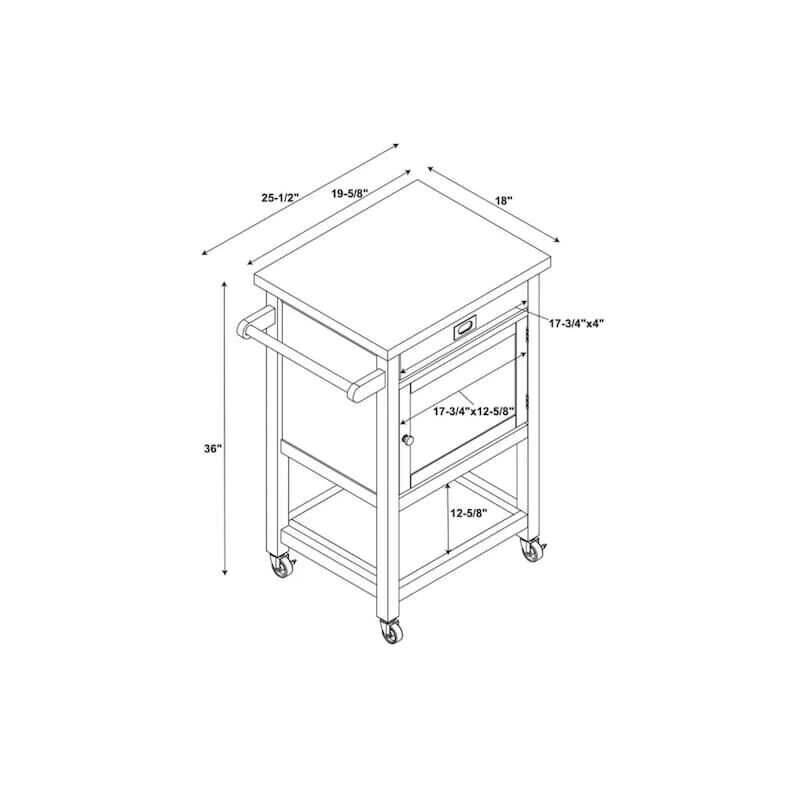 Sydney Green Apartment Cart: Your Versatile Storage Solution