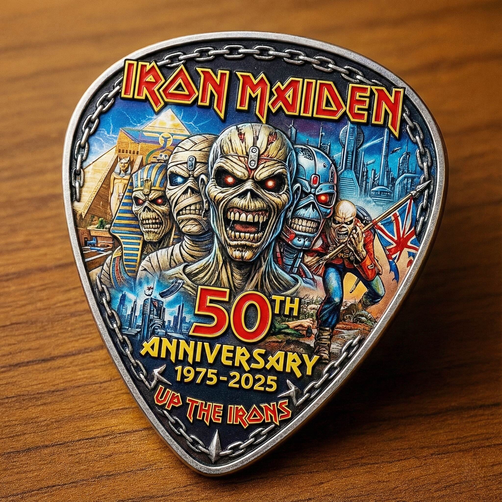 Iron Maiden 50th Anniversary Commemorative Guitar Pick