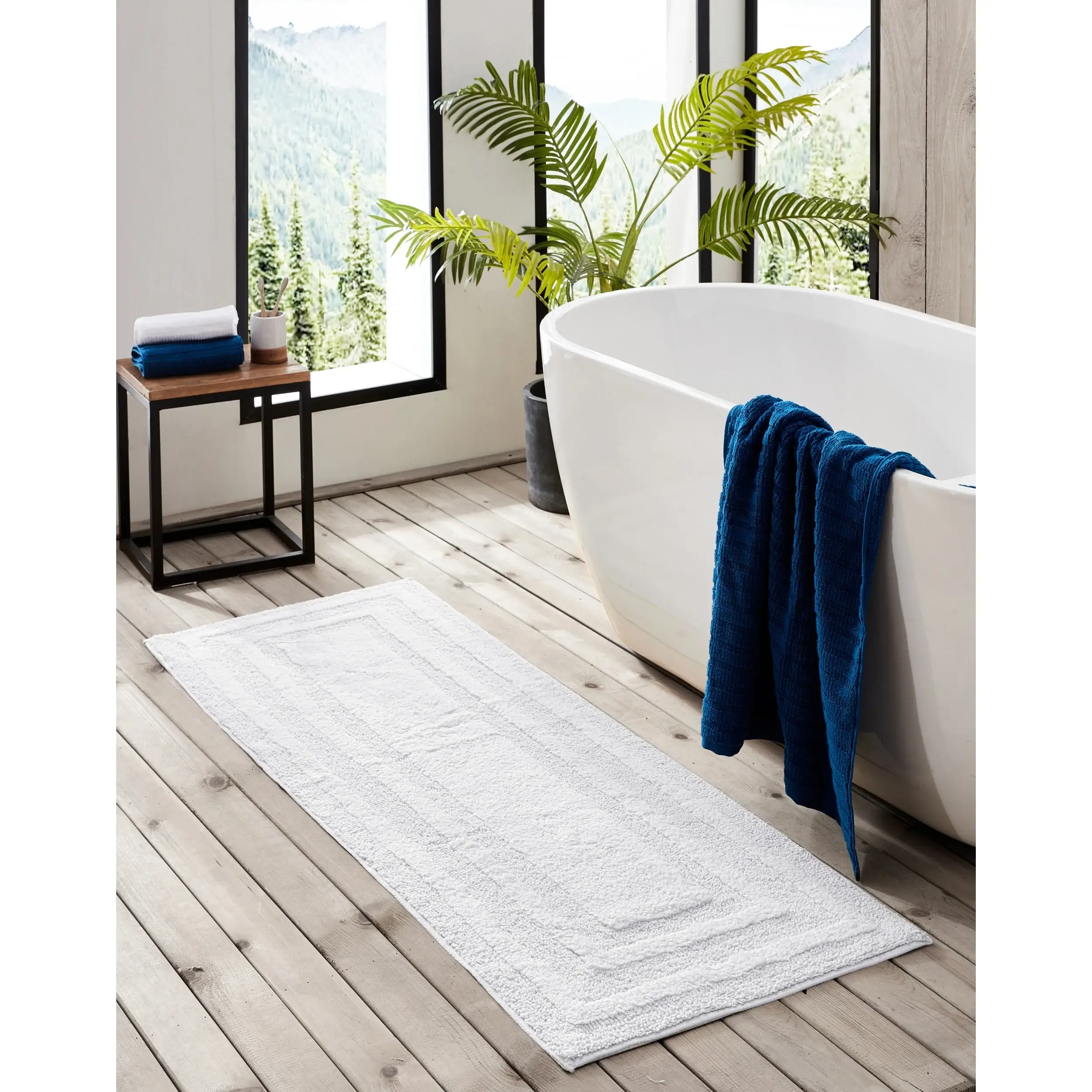 Eddie Bauer Logan Cotton Bath Runner Rug