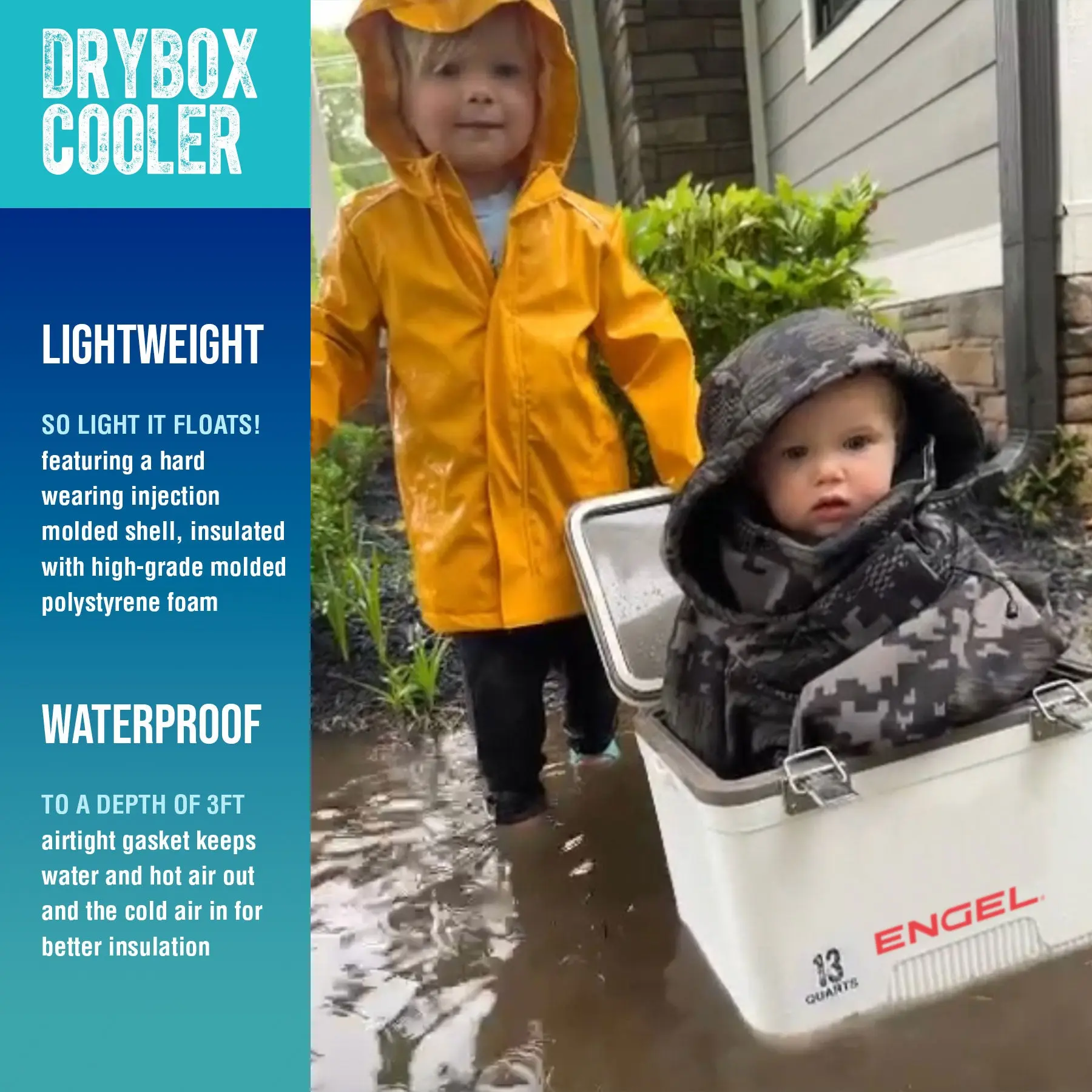 13 Quart Drybox/Cooler and Small Hard Shell Lunchbox