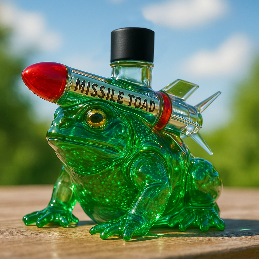 Missile Toad Whiskey Bottle