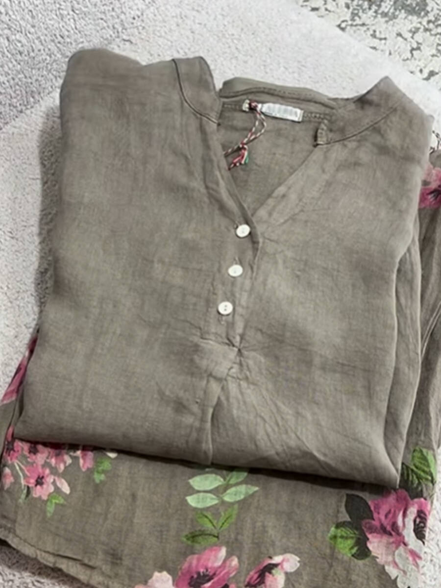 🔥Summer Arrivals🌟Women's  Casual Cotton And Linen Shirt