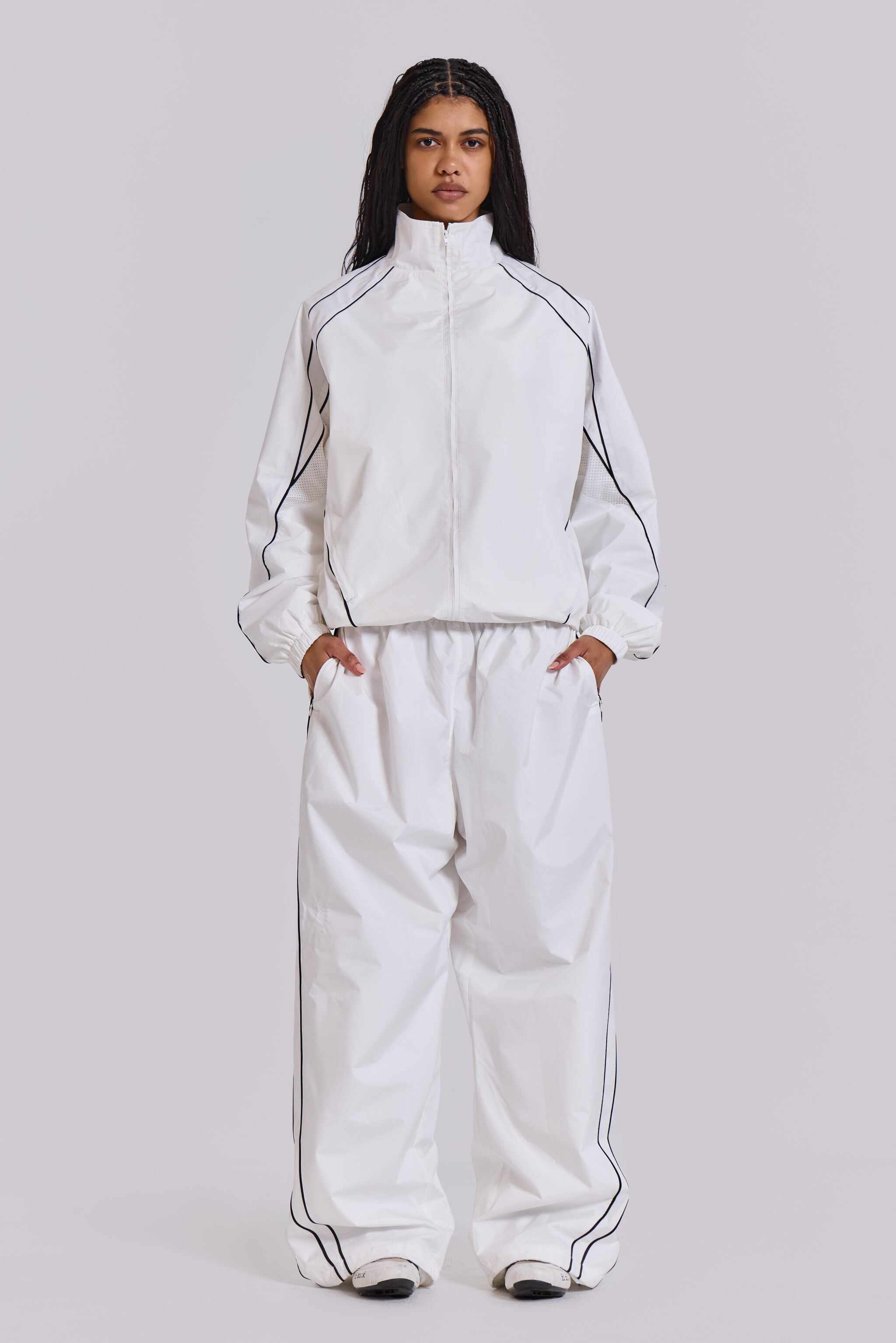 White Vapor Tracksuit Top